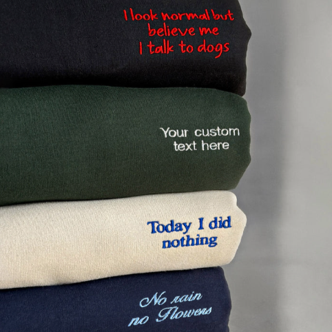 Custom Small Text - (Left Chest)